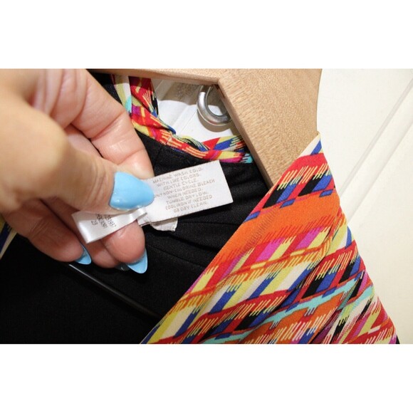 CHICO’s Maxi Lined Dress Watercolor Stretch Long Sleeveless Boho Size 0 - Picture 6 of 7